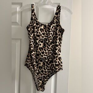 Leopard print bodysuit